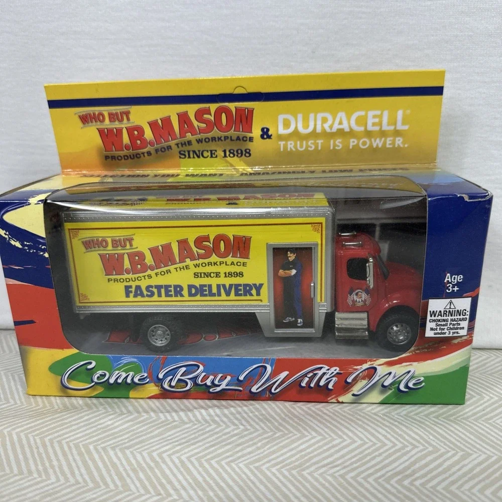 WB MASON &Duracell Delivery Truck Box Diecast Truck Toy New in Box Who But